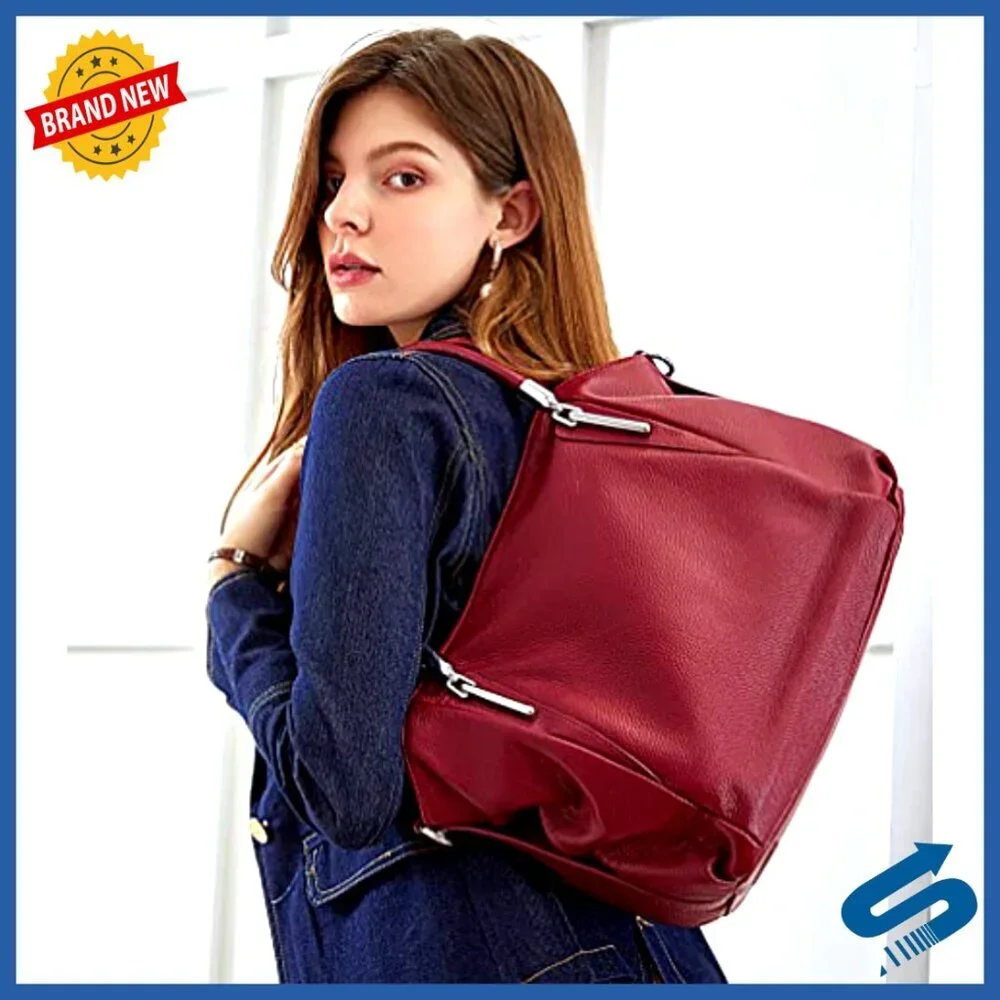 Genuine Leather Tote Handbag Crossbody Satchel Hobo Bag Versatile Designer